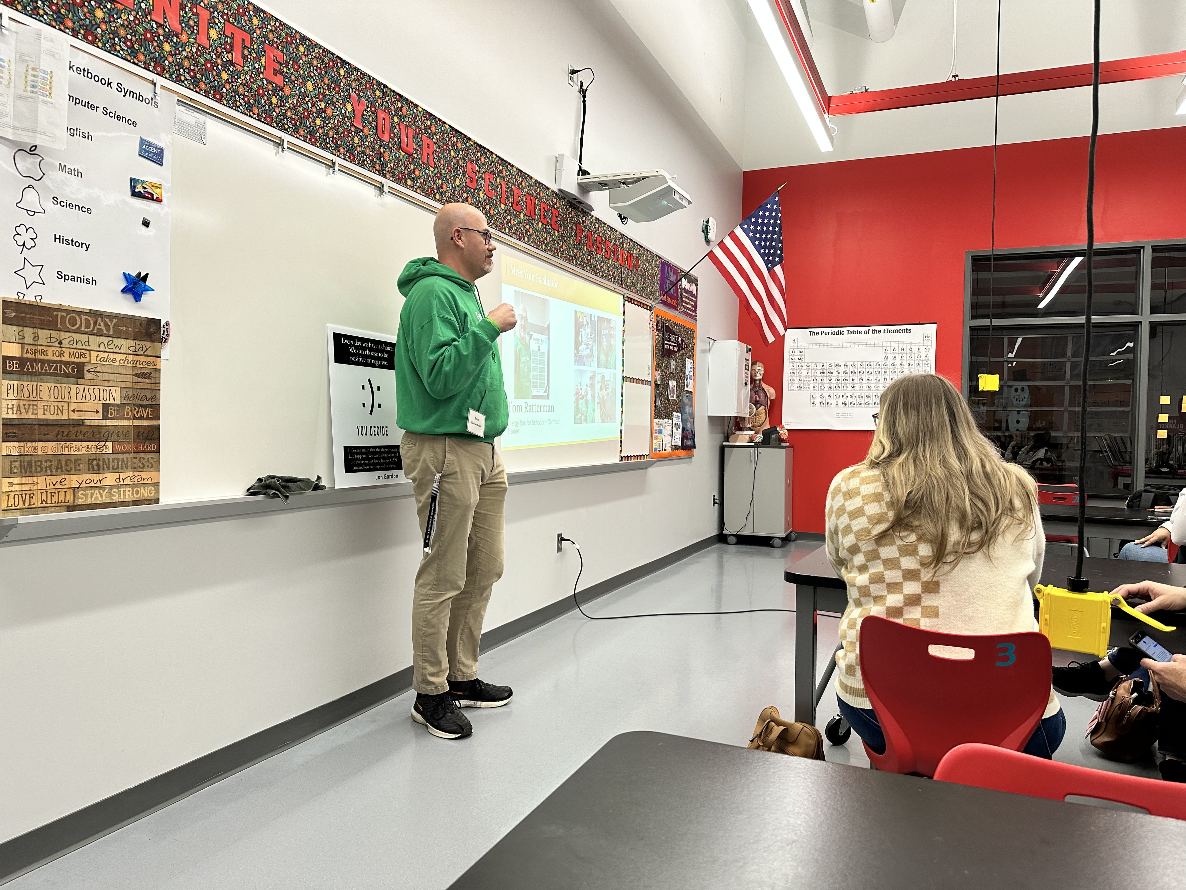 Tom Ratterman leading professional development session one